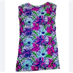 Lilly Pulitzer Robyn In The Garden Floral Leopard Woman’s Shift Dress XS #1842